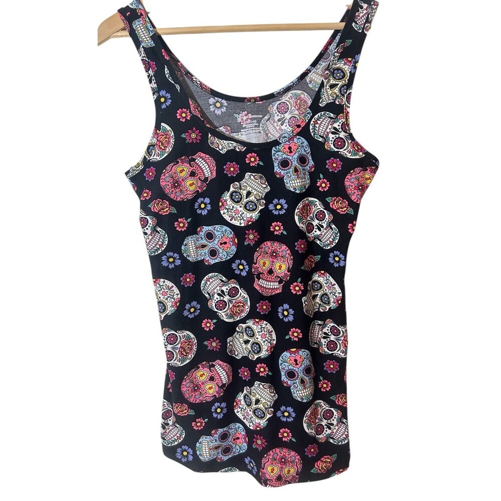 NOBO Women's " Day Of The Dead " Tank Top - Size Large 11/13